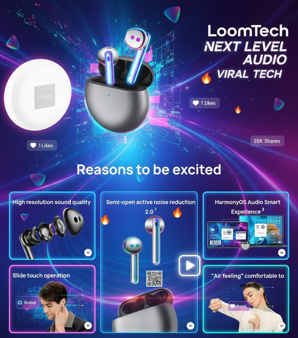 Loom Tech Air 4E — Pure Sound. Perfect Silence