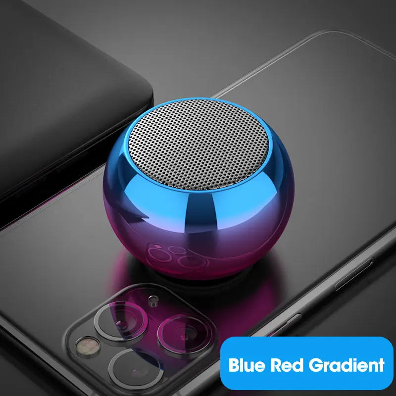LoomTech Steel Mini Bluetooth Speaker – Portable Heavy Bass Wireless Subwoofer for Indoors & Outdoors