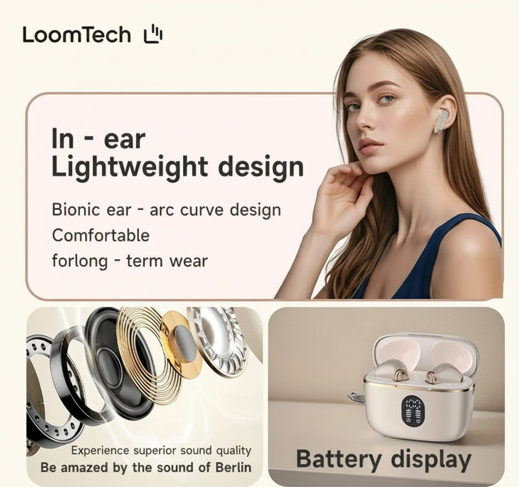 LoomTech BT6 – Bluetooth 6.0 Earbuds for iPhone & Android