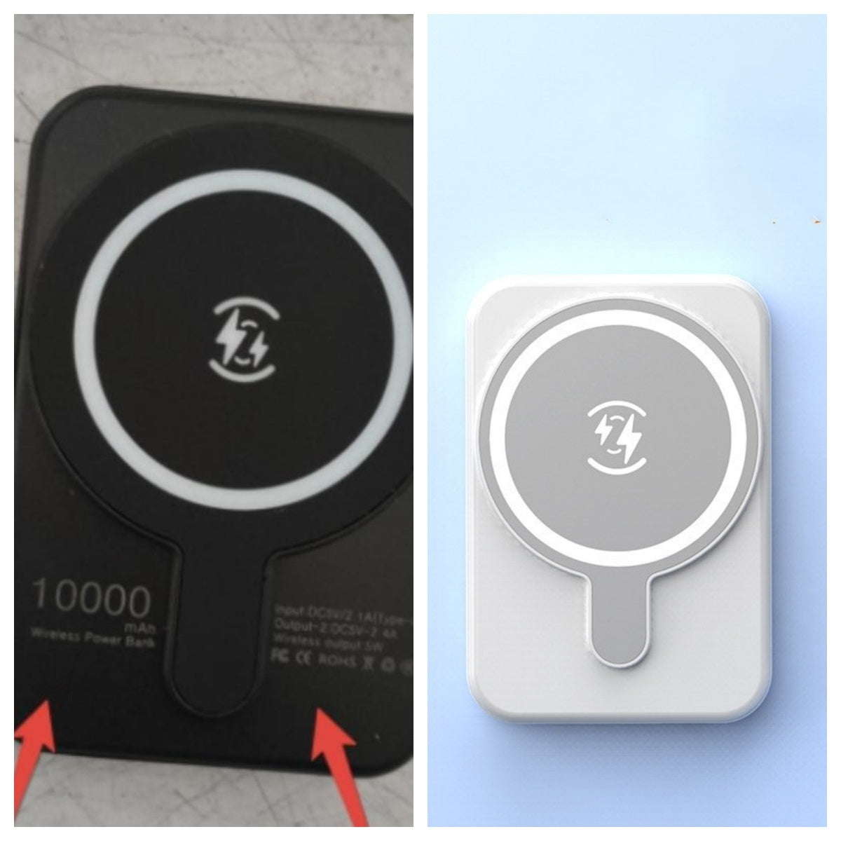 LoomTech™ Mini Magnetic Power Bank 5000mAh – Fast Wireless Charging Portable Battery for iPhone & More