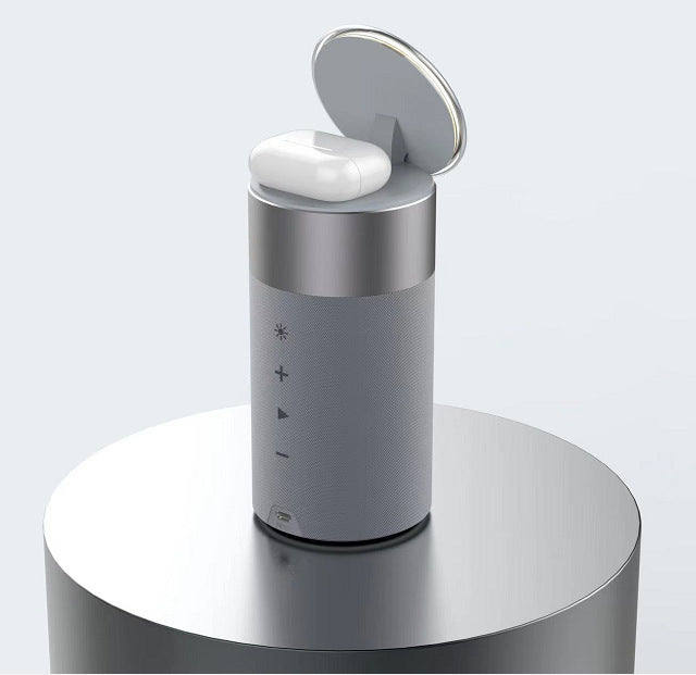 LoomTech™ 3-in-1 Wireless Charger & Bluetooth Speaker – Touch Lamp Station for iPhone & AirPods