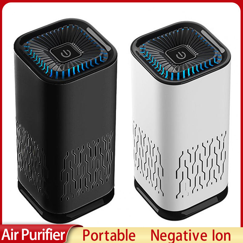 LoomTech™ Portable Car Air Purifier – Negative Ion Generator for Home & Vehicle Air Cleaning
