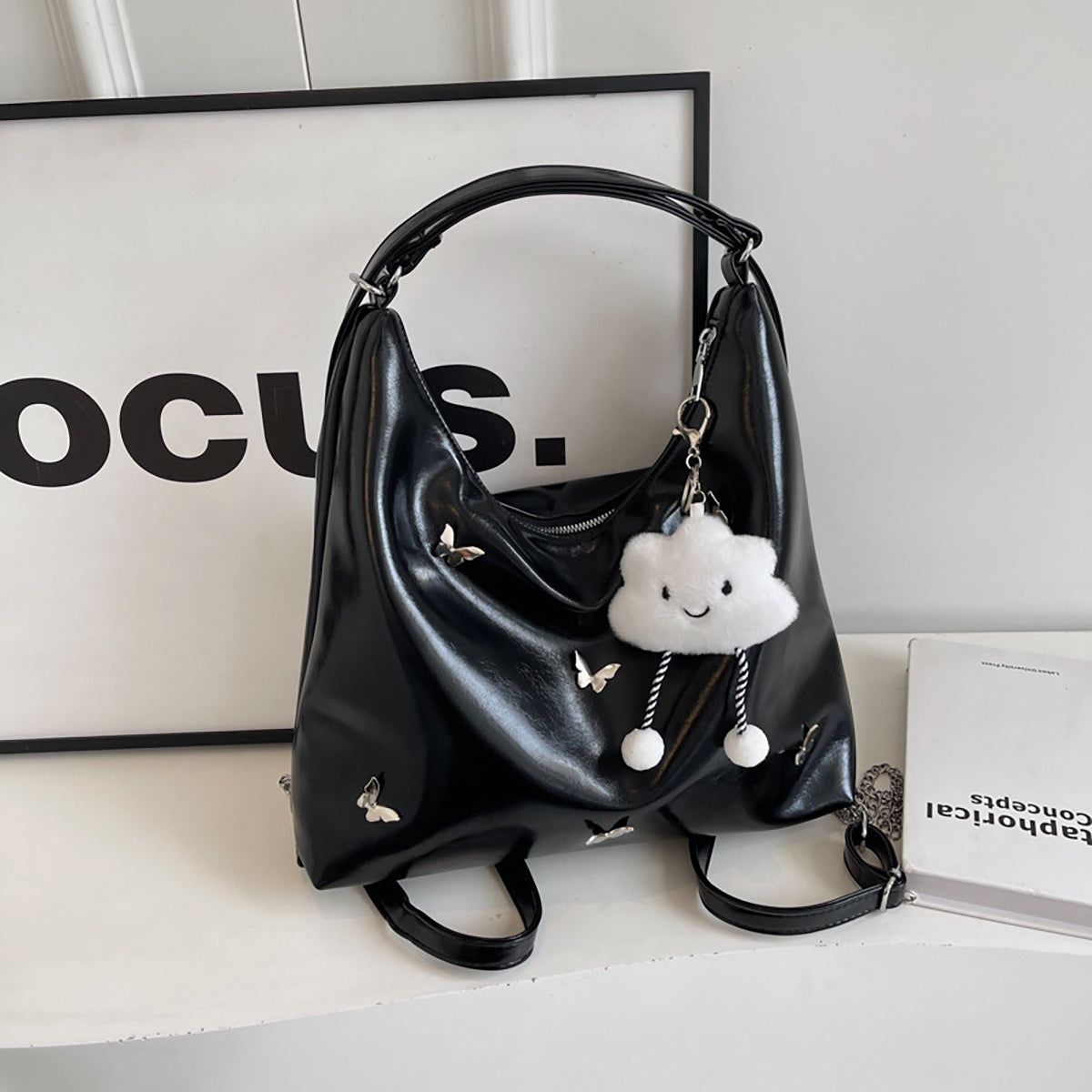 LoomTech™ Women’s Designer Hobo Handbag – Large PU Leather Crossbody & Shoulder Bag with Adjustable Strap