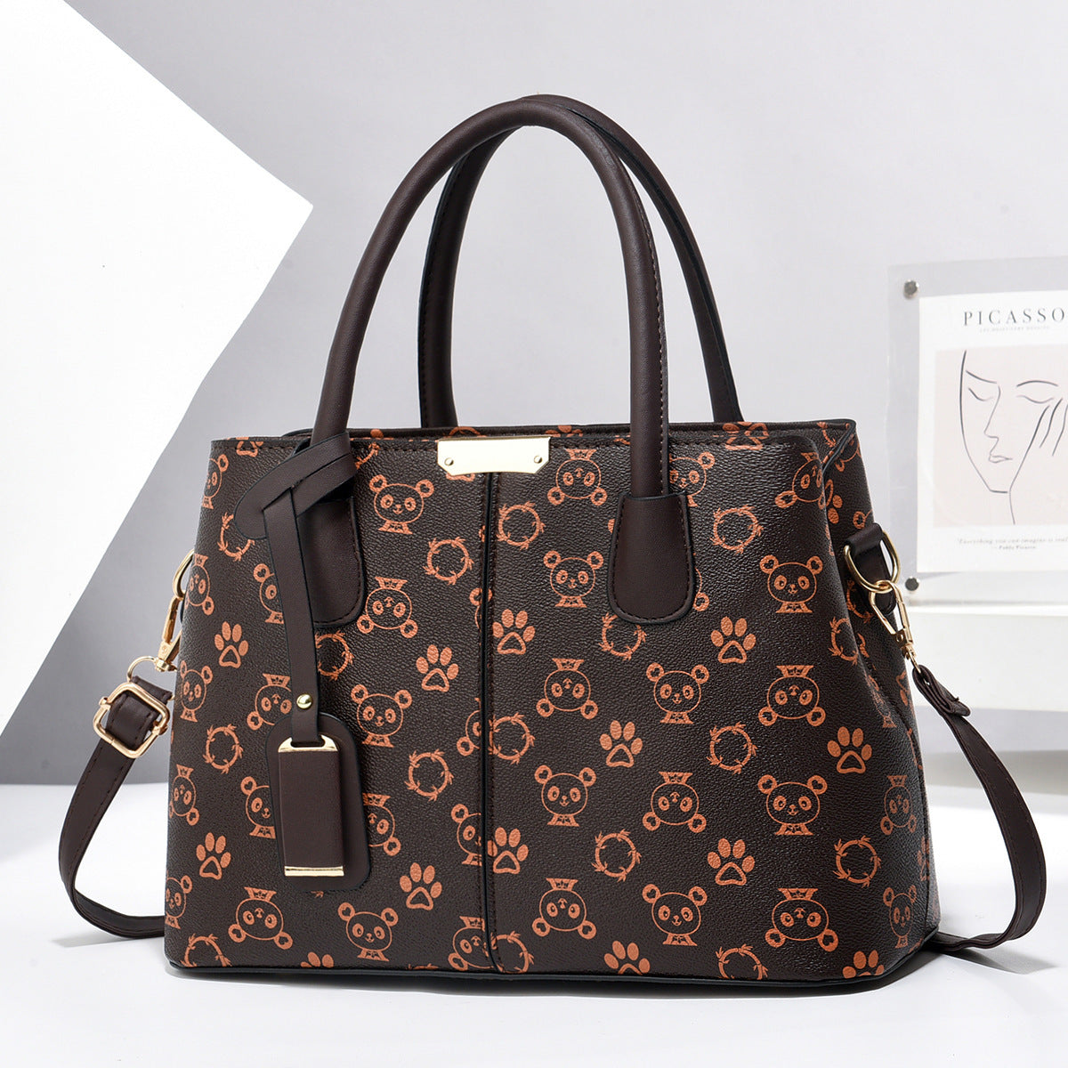 LoomTech™ Women’s PU Leather Tote Bag – Large Capacity Shoulder & Crossbody Handbag