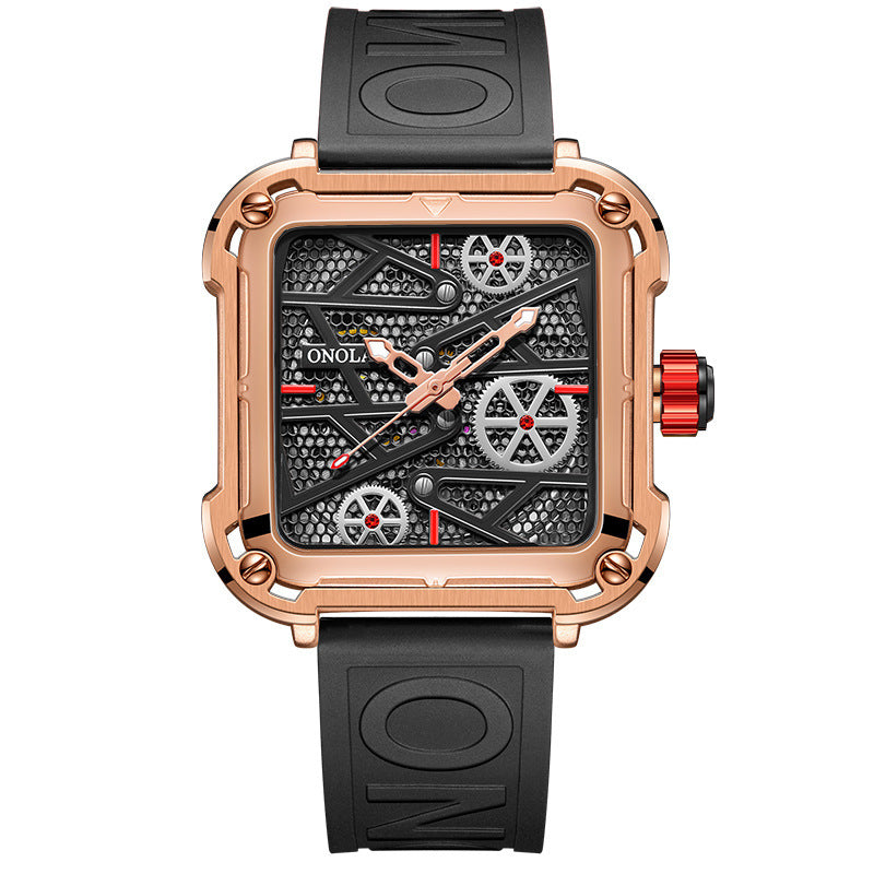LoomTech ChronoEdge™ — Men’s Mechanical Watch | 44mm Stainless Steel Design, 30M Waterproof, Automatic Precision Movement