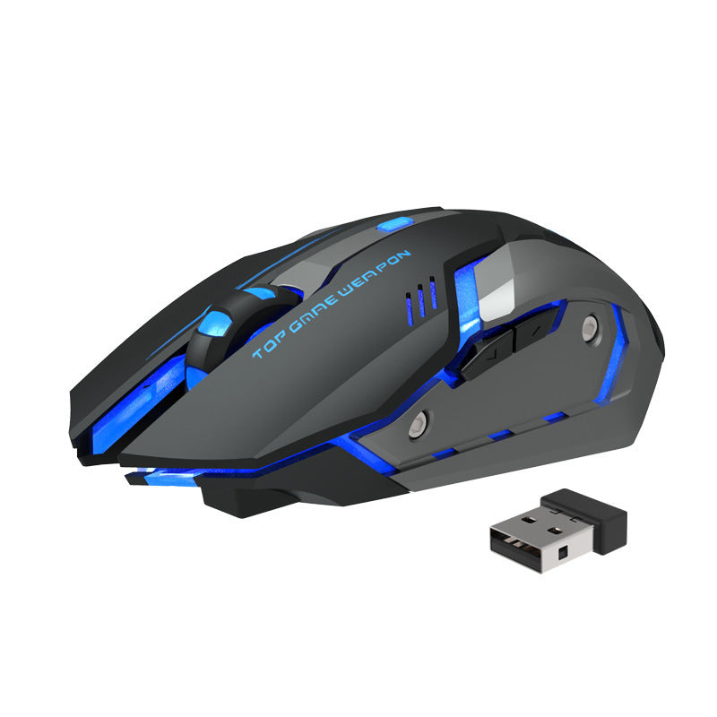 LoomTech™ T1 Wireless Gaming Mouse – Silent Rechargeable Mouse with Wireless Charging & Ergonomic Design