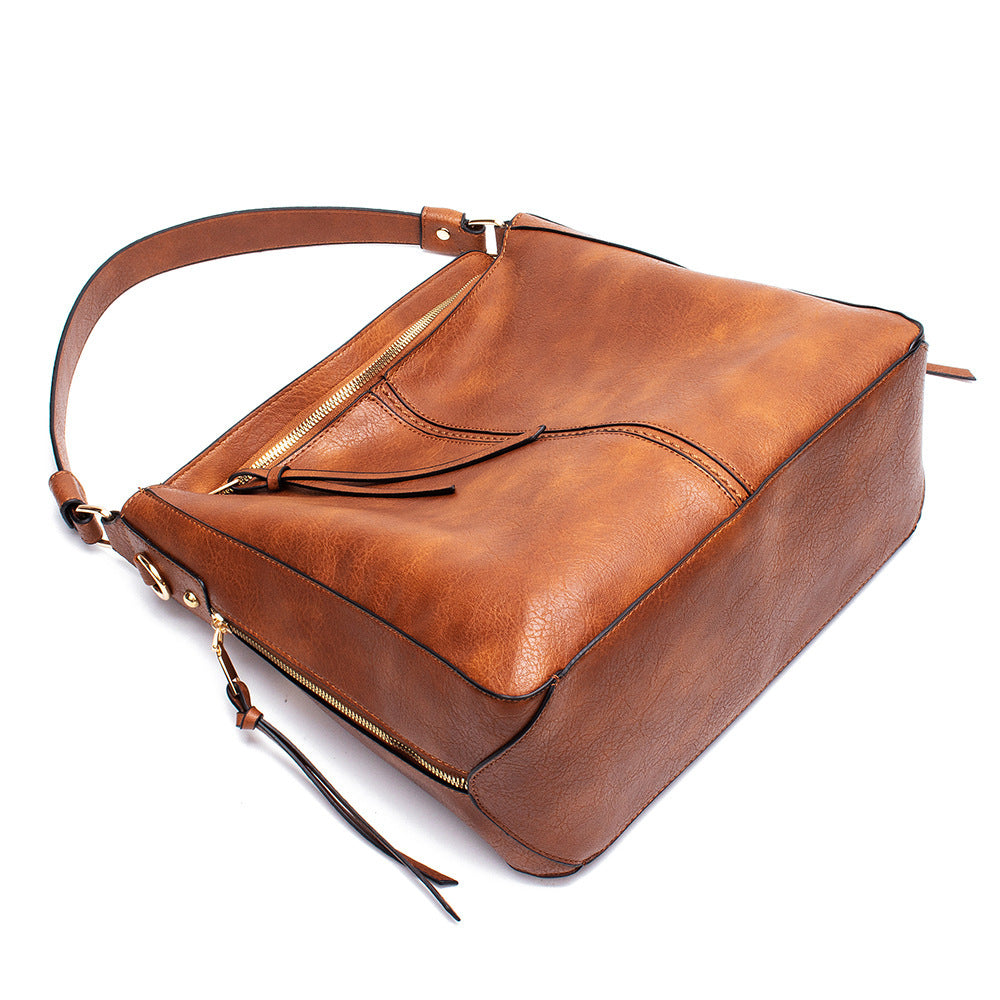 LoomTech™ Classic Hobo Shoulder Bag – Large PU Leather Crossbody Tote Handbag for Women