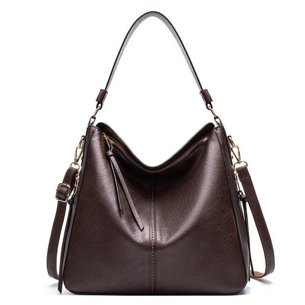 LoomTech™ Classic Hobo Shoulder Bag – Large PU Leather Crossbody Tote Handbag for Women