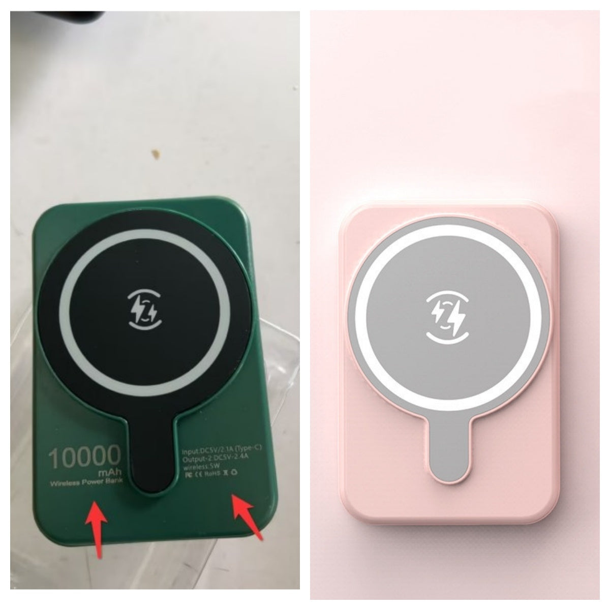 LoomTech™ Mini Magnetic Power Bank 5000mAh – Fast Wireless Charging Portable Battery for iPhone & More