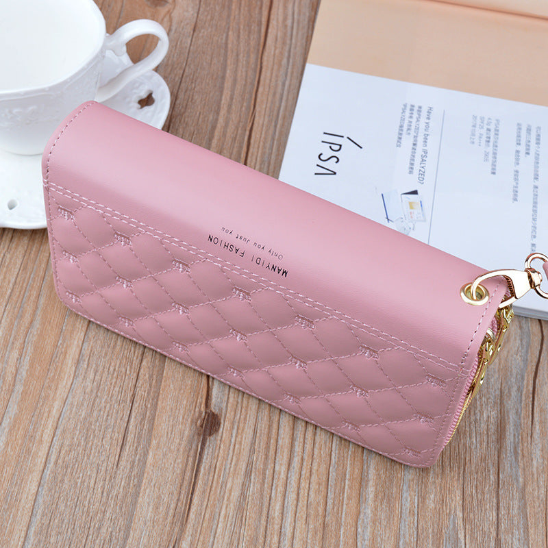 LoomTech™ Women’s Long Double-Zipper PU Leather Purse – Elegant Shoulder & Handbag Wallet