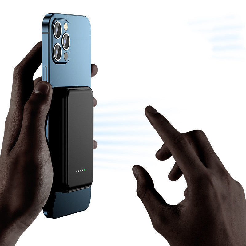 LoomTech™ Mini Magnetic Power Bank 5000mAh – Fast Wireless Charging Portable Battery for iPhone & More