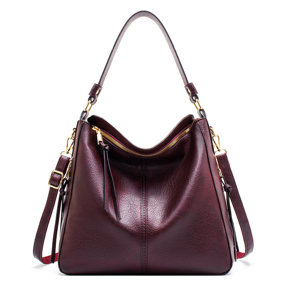LoomTech™ Classic Hobo Shoulder Bag – Large PU Leather Crossbody Tote Handbag for Women