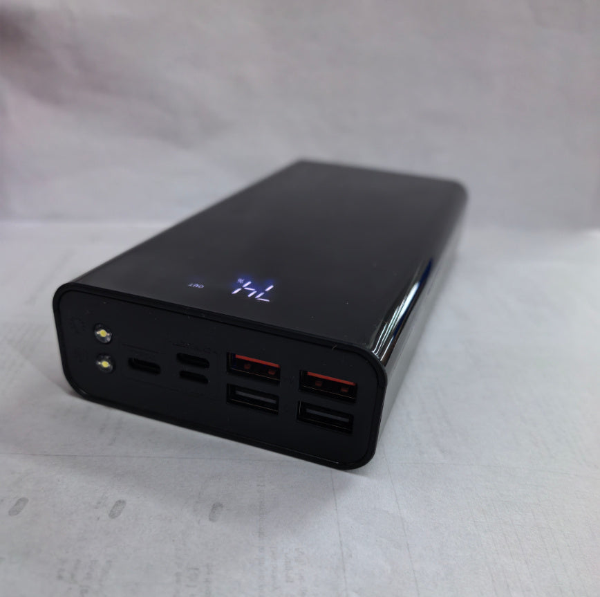 LoomTech™ 30,000mAh Power Bank – Dual USB Fast Charger with LCD Digital Display