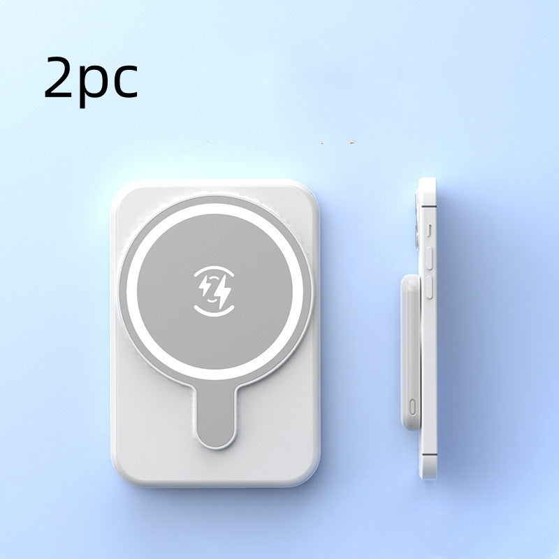 LoomTech™ Mini Magnetic Power Bank 5000mAh – Fast Wireless Charging Portable Battery for iPhone & More