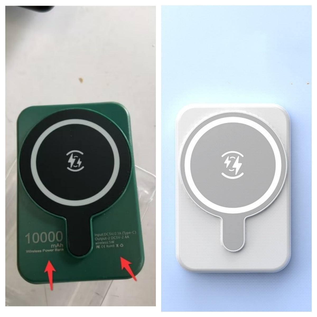 LoomTech™ Mini Magnetic Power Bank 5000mAh – Fast Wireless Charging Portable Battery for iPhone & More
