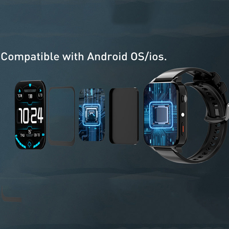 LoomTech PlayMax™ — Android Smartwatch with HD Large Screen, Gaming Power & Music Freedom