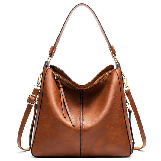 LoomTech™ Classic Hobo Shoulder Bag – Large PU Leather Crossbody Tote Handbag for Women