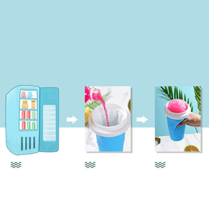 LoomTech Slushy Smoothie Cup – Quick-Freeze Ice Maker BPA-Free Silicone Cup