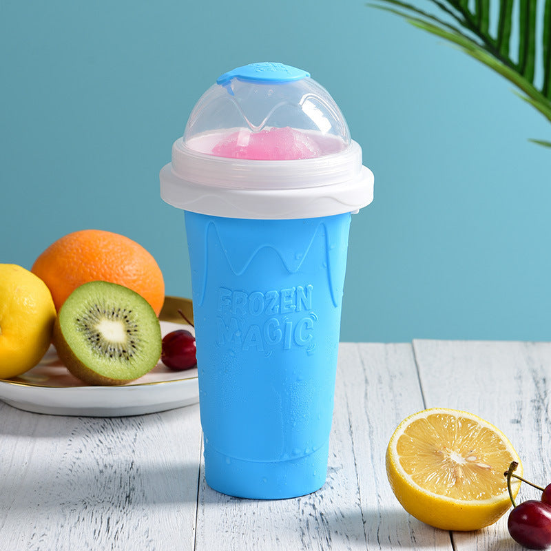 LoomTech Slushy Smoothie Cup – Quick-Freeze Ice Maker BPA-Free Silicone Cup
