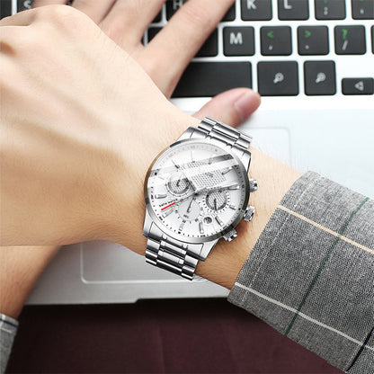 LoomTech TitanEdge™ — Men’s Fashion Sport Watch | Mechanical Precision, Mineral Glass Mirror & Lifetime Warranty