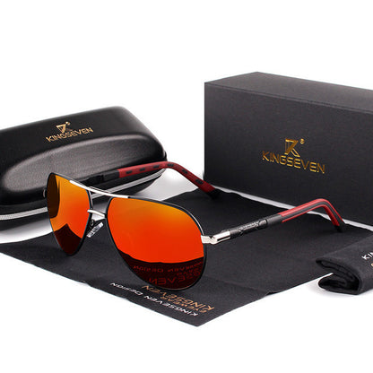 LoomTech™ Polarized Aluminum Alloy Sunglasses – Unisex UV400 Silicone Frame Shades for Men & Women