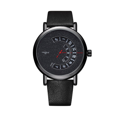 LoomTech AxisTime™ — Men’s Turntable Waterproof Quartz Watch with Metal Case & Mineral Glass Crystal (30M Water Resistant)