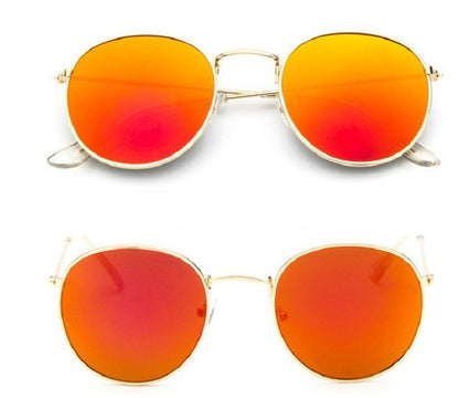 LoomTech™ Women’s Retro Round Sunglasses – Metal Frame UV-Protective Eyewear