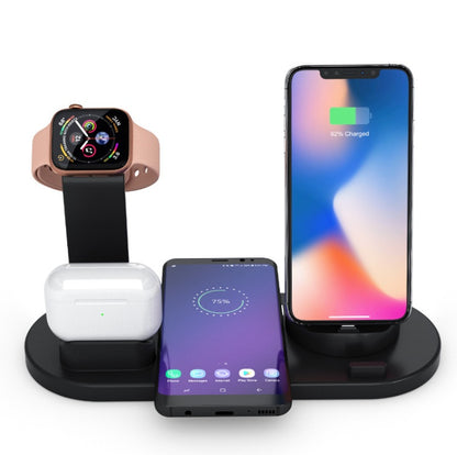 LoomTech 3-in-1 Wireless Charger – Rotating Fast Charging Station for iPhone, Type-C, Micro USB, Smartwatch & Earbuds