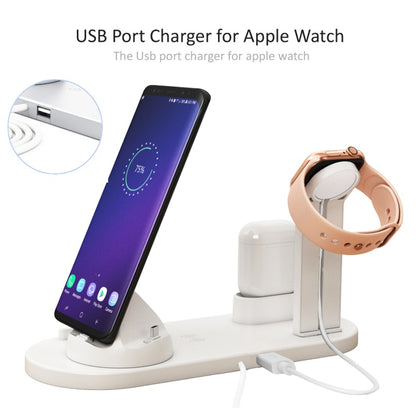 LoomTech 3-in-1 Wireless Charger – Rotating Fast Charging Station for iPhone, Type-C, Micro USB, Smartwatch & Earbuds