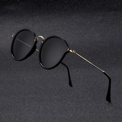LoomTech™ Round Metal Sunglasses – Unisex UV400 HD Lens Eyewear for Men & Women