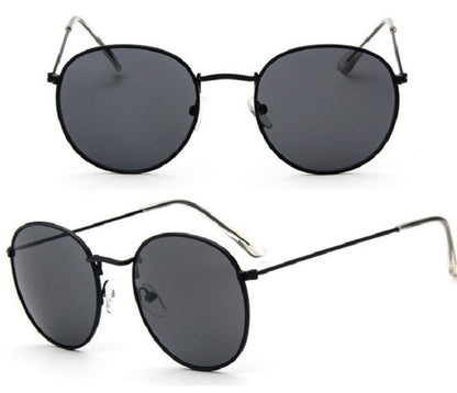 LoomTech™ Women’s Retro Round Sunglasses – Metal Frame UV-Protective Eyewear