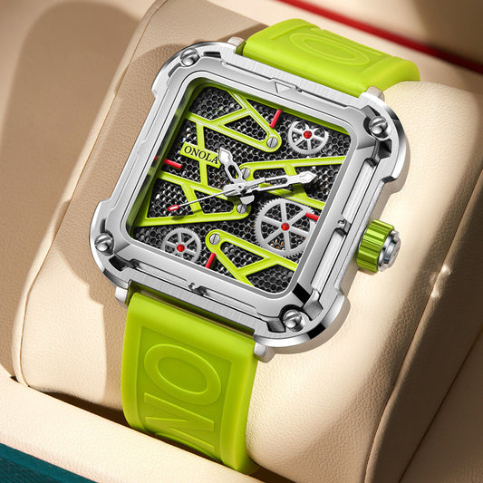 LoomTech ChronoEdge™ — Men’s Mechanical Watch | 44mm Stainless Steel Design, 30M Waterproof, Automatic Precision Movement