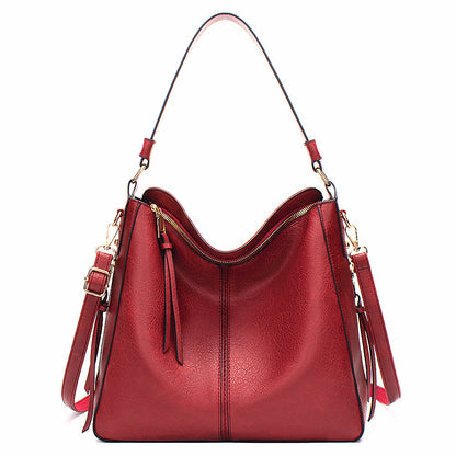 LoomTech™ Classic Hobo Shoulder Bag – Large PU Leather Crossbody Tote Handbag for Women