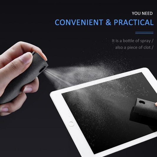 LoomTech™ 2-in-1 Screen Cleaner Kit – Spray & Microfiber Cloth for Phone, Laptop, and TV Screens