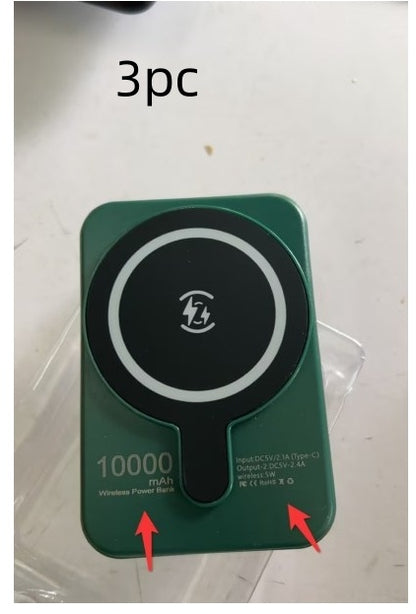 LoomTech™ Mini Magnetic Power Bank 5000mAh – Fast Wireless Charging Portable Battery for iPhone & More