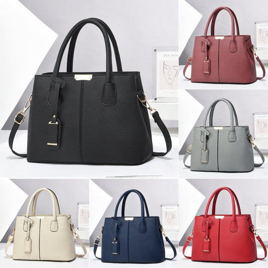 LoomTech™ Women’s PU Leather Tote Bag – Large Capacity Shoulder & Crossbody Handbag