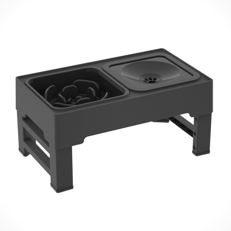LoomTech Adjustable Dog Feeding Bowls – Double Elevated Food & Water Stand