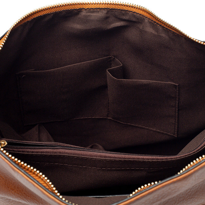 LoomTech™ Classic Hobo Shoulder Bag – Large PU Leather Crossbody Tote Handbag for Women