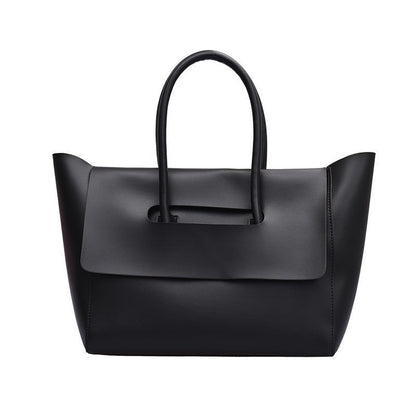 LoomTech™ Women’s Retro PU Leather Shoulder Bag – Large Capacity Solid-Color Tote Handbag
