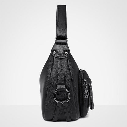 LoomTech™ High-Capacity Shoulder Bag – Large PU Leather Crossbody Handbag for Women