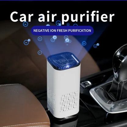 LoomTech™ Portable Car Air Purifier – Negative Ion Generator for Home & Vehicle Air Cleaning