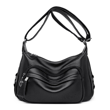 LoomTech™ High-Capacity Shoulder Bag – Large PU Leather Crossbody Handbag for Women