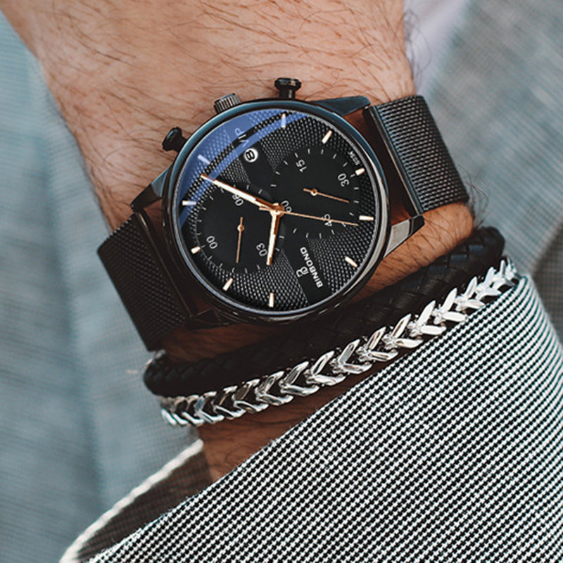 LoomTech™ Ultra-Thin Concept Quartz Watch – Sleek Automatic-Inspired Design for Men & Students