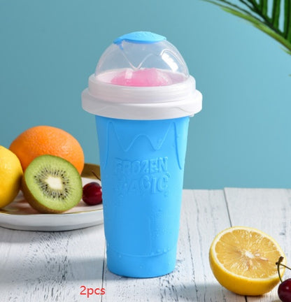 LoomTech Slushy Smoothie Cup – Quick-Freeze Ice Maker BPA-Free Silicone Cup
