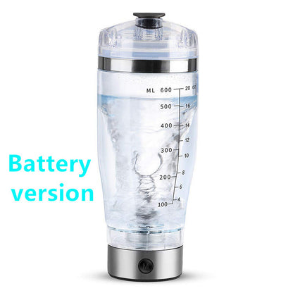 LoomTech™ Electric Protein Shaker Bottle – USB Rechargeable Vortex Mixer for Shakes, Coffee & Fitness Drinks (600ml)