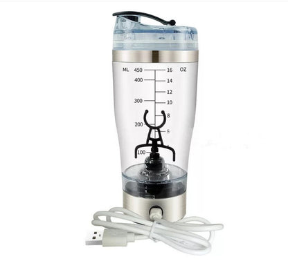 LoomTech™ Electric Protein Shaker Bottle – USB Rechargeable Vortex Mixer for Shakes, Coffee & Fitness Drinks (600ml)