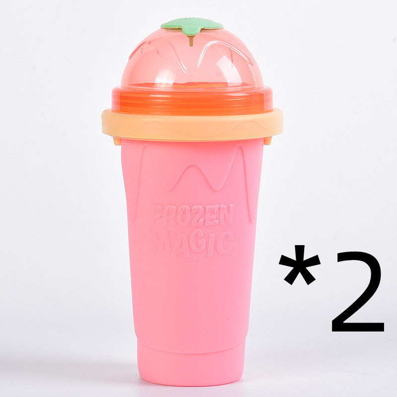 LoomTech Slushy Smoothie Cup – Quick-Freeze Ice Maker BPA-Free Silicone Cup