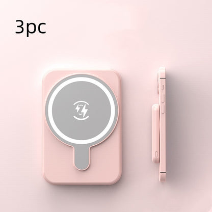 LoomTech™ Mini Magnetic Power Bank 5000mAh – Fast Wireless Charging Portable Battery for iPhone & More