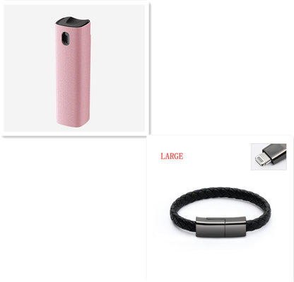 LoomTech™ 2-in-1 Screen Cleaner Kit – Spray & Microfiber Cloth for Phone, Laptop, and TV Screens