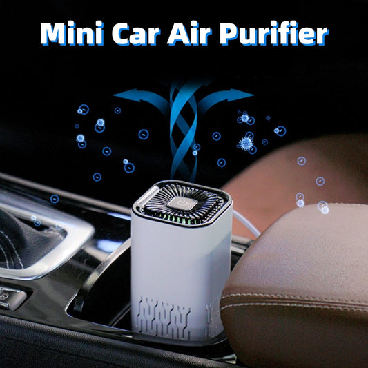 LoomTech™ Portable Car Air Purifier – Negative Ion Generator for Home & Vehicle Air Cleaning